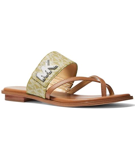 michael kors sidney flat sandals|michael kors sandals with heel.